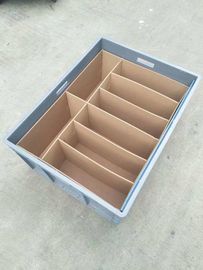 Maagdelijk Polyethyleen Blauwe 600*400 mm Euro die Containers met Ladingscapaciteit 40kg stapelen