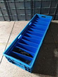 Duurzame Maagdelijke pp of PE de Materiële Euro die Containerskleur stapelen pasten 800*400*120mm aan