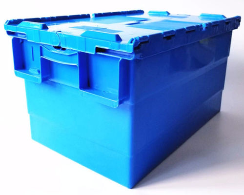 Blauwe Plastic de Opslagcontainer van Grey Green 60L met Deksel