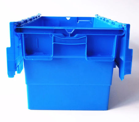 Blauwe Plastic de Opslagcontainer van Grey Green 60L met Deksel