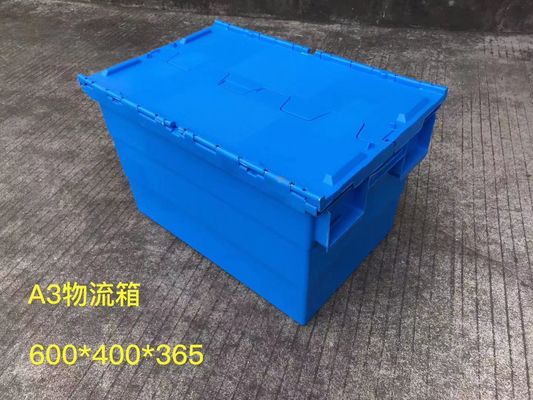 Theftproof 600*400mm Plastic Opslagtotalisators met Scharnierend Deksel