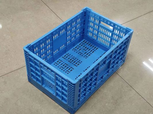 Verticaal die Fruit en de Plantaardige Bakken van de het Vervoermand van het Plastic Kratten Verse Voedsel met Gaten stapelen