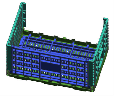 Opvouwbaar Landbouwfruit en Plantaardige Plastic Kratten Mesh Style