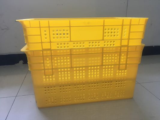 600*400mm Fruit en de Plantaardige Distributie van de Plastic Kratten Stapelbare Omzet