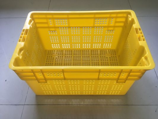 600*400mm Fruit en de Plantaardige Distributie van de Plastic Kratten Stapelbare Omzet