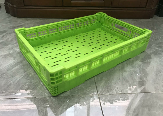 Opslag 600*400*120mm Fruit en Plantaardige Plastic Kratten Logo Printing