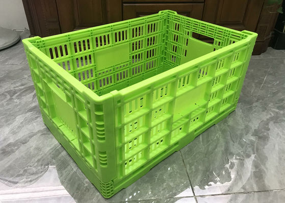 Op zwaar werk berekend Plastiek die Plantaardige Kratten 600*400*300mm vouwen