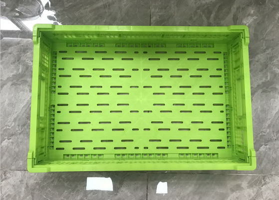 Opslag 600*400*120mm Fruit en Plantaardige Plastic Kratten Logo Printing