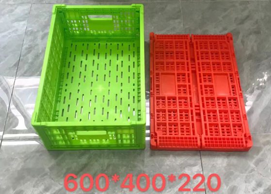 Plastic van het de Groentevervoer van het Opslagfruit de Mandkrat voor Supermarkt
