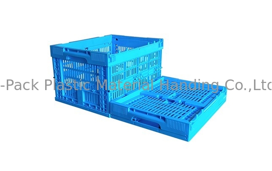 Kleine Grootte 400*300mm Blauw Fruit en Plantaardige Plastic Kratten