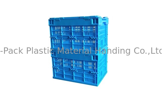 Effect - Weerstands Opvouwbaar Fruit en Plantaardige Plastic Kratten met Deksels