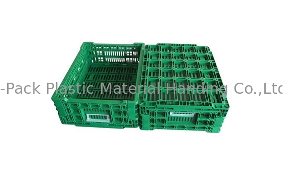 Groenten die de Opslagkratten 400*300*140mm vouwen van het Plastic Krat Industriële Fruit