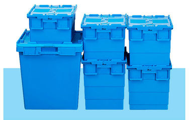 Meer Containers van het de Stapelnest van het kleuren100% Maagdelijke Polypropyleen maakten het Staaldraad van de Deksels600*400 mm het Standaardgrootte Assembleren vast