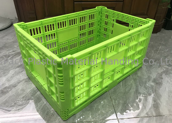 Op zwaar werk berekend Plastiek die Plantaardige Kratten 600*400*300mm vouwen